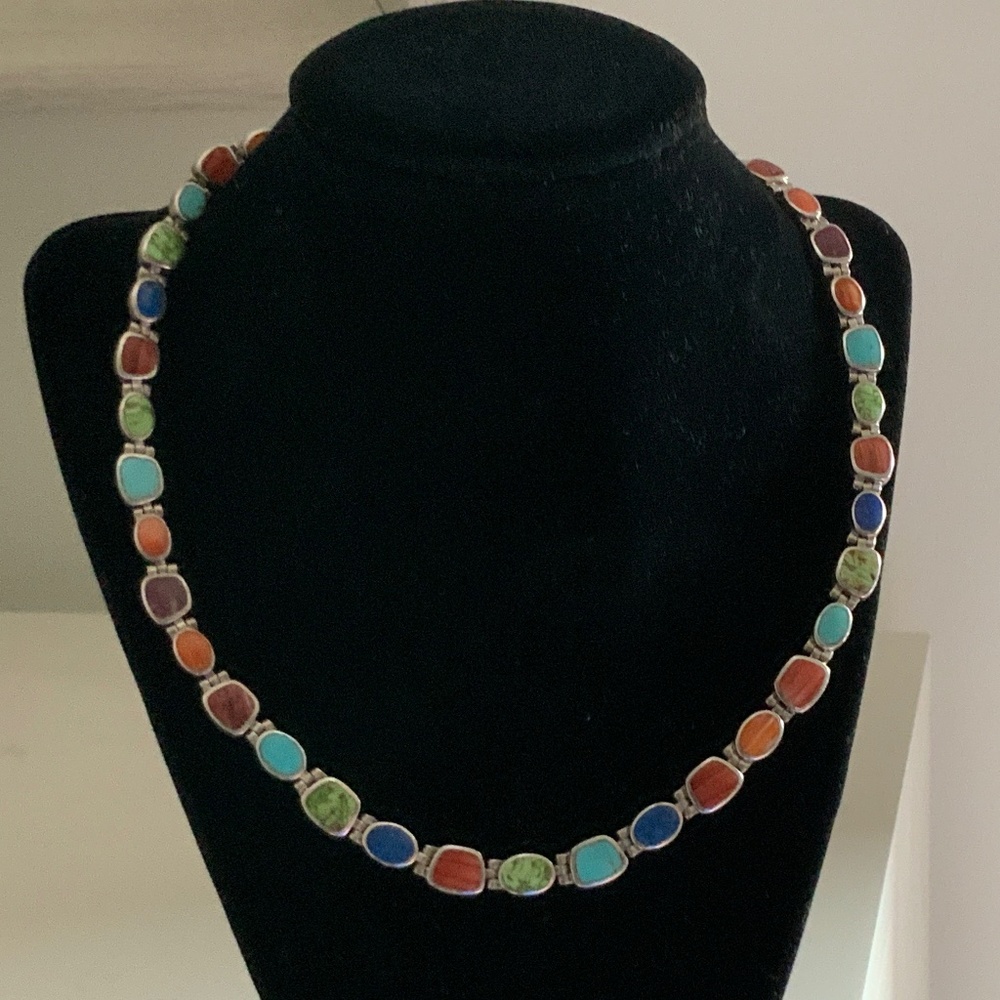 Peyote Bird Multi Gemstone Necklace